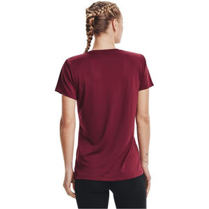 T-shirt à col en V Mehroon pour femme, coupe ajustée, léger, respirant, à manches courtes - Product Image 2