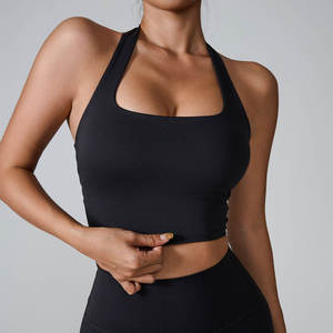Trendy Women High for Sports <b>Bra</b> with Crisscross <b>Straps</b> Removable Pads for Yoga Running And Activewear-Custom Logo OEM Service - Product Image 6