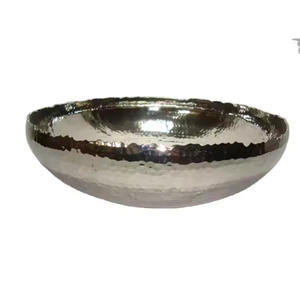 ชามโลหะใส่สลัดทุบเงิน - Product Image 4