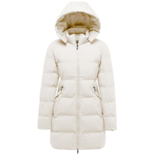 Veste d'hiver matelassée personnalisée pour femme, coupe-vent, imperméable, respirante, écologique, rembourrée de coton, chaude et décontractée, finition soignée - Product Image 1