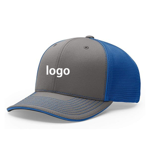 Gorra de camionero de 2 colores de malla ajustable con logotipo personalizado de corona alta para exteriores - Product Image 4