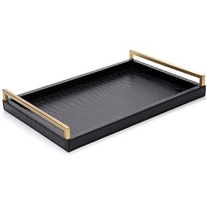 Plateau élégant en MDF avec finition imprimée en marbre pour améliorer les intérieurs de salle à manger, de salon et de cuisine - Product Image 1