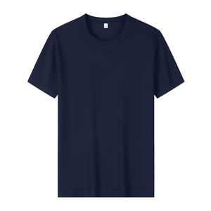 T-shirt à manches courtes pour homme, 100% coton, surdimensionné, résistant à l'huile, col rond, uniformes de travail d'été pour restaurants et hôtels - Product Image 1