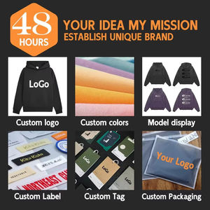 Sudadera Deportiva de Invierno de Lona para Hombre y Mujer, Transpirable, de Alta Calidad, Ropa Urbana, Bordado Personalizado con Pedrería, Impresión Digital Frontal - Product Image 6