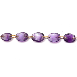 Perles ovales facettées en améthyste 12x16mm-13x18mm, pierres précieuses semi-précieuses naturelles rares, perles en forme de bol pour bijoux - Product Image 4