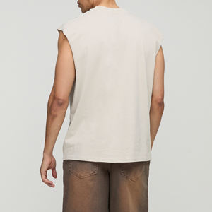 Ropa personalizada para hombres, tarifa al por mayor, servicio profesional de OEM, calidad portátil cómoda, último estilo, camiseta sin mangas para hombres - Product Image 3