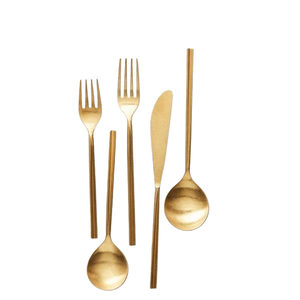 Serviette à salade en métal avec poignée peinte à la main, cuillère à salade et fourchette faites à la main, cuisine et restaurant - Product Image 6