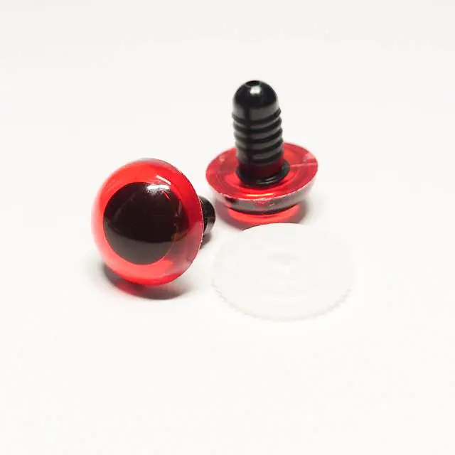 "CRYSTAL EYES PW N.RED"Meets Japanese toy safety standard reliable doll parts plastic safety eye