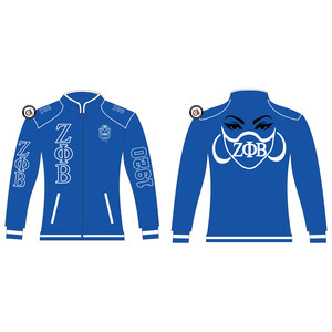 Chaquetas de carreras con bordado Zeta Phi Beta, chaqueta de carreras de motos con sublimación personalizada de hermandad y fraternidad a la venta - Product Image 1