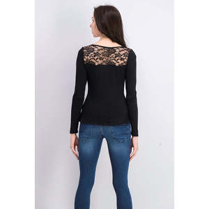 Top Corto Nero da Ragazza Ultra Flirt con Dettaglio Arricciato sul Davanti, Taglia Media - Product Image 3