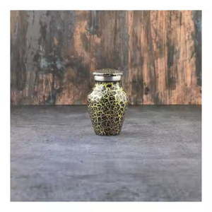 Urnas de cremación de Metal de diseño único Urna de recuerdo multicolor única Mini Token Almacenamiento de cenizas humanas Urnas funerarias de Metal hechas a mano - Product Image 2