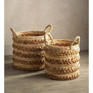 Panier de rangement en rotin tissé à la main pour la maison et le salon panier à linge à vendre - Product Image 1