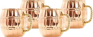 Tasse à boire de Cocktail de conception en relief supérieur en cuivre avec poignée en laiton pur moderne pour un usage domestique cadeau à quelqu'un - Product Image 3