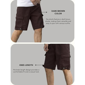 <b>Men</b> Cargo <b>Shorts</b> Summer Casual Cotton Pocket Design Knee Length <b>Lightweight</b> Outdoor Wear Fashion <b>Men</b> Cargo <b>Shorts</b> - Product Image 4