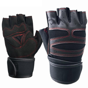 Guantes de entrenamiento para levantamiento de pesas con soporte para muñeca Guantes de gimnasio para hombres y mujeres - Product Image 5