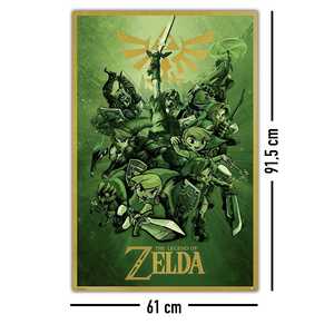 Affiche de style moderne The Legend of Zelda avec l'image de Link pour utilisation murale - Product Image 3