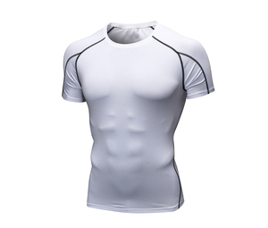 Chemise de Compression pour hommes, impression par Sublimation complète, protection contre les éruptions cutanées à manches courtes, de qualité supérieure - Product Image 1