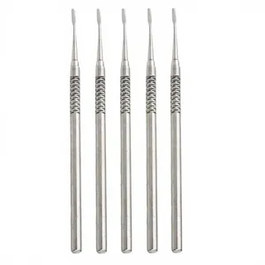 Juego de cinceles dentales de acero inoxidable con mango estriado, instrumento periodontal Clase I, color plata, precio asequible - Product Image 4