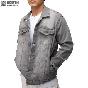 Chaqueta vaquera de mezclilla al por mayor de alta calidad para mujer, prendas de vestir informales, abrigo con botones, chaqueta vaquera de gran tamaño, logotipo frontal, Invierno sólido - Product Image 2