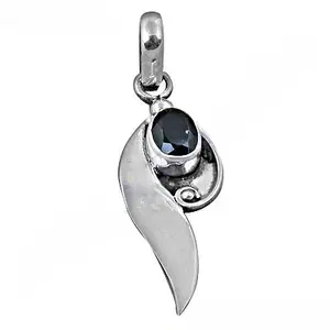 Women's 925 <b>Silver</b> Pendant with Black Onyx Geometric 18K Gold and Diamond Quartz <b>Box</b> <b>Chain</b> for Engagement Gemstone Jewelry - Product Image 3