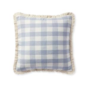 Fundas de cojín de algodón tejido a rayas azules para el hogar Fundas de cojín de tela decorativa para dormitorio sofá para uso doméstico - Product Image 3