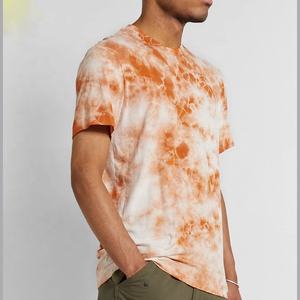 Custom Logo Men's Casual Acid Wash Crew Neck Tshirt 100% Cotton Black Washed Sleeves with Terry <b>Fabric</b> Polyester/Cotton Shorts - Product Image 2