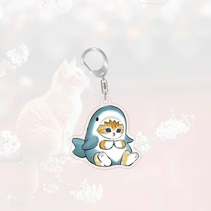 ของเล่นพวงกุญแจอะนิเมะ Mica ที่น่ารักชุดฉลามแมวทนทานสำหรับเป็นของขวัญและของตกแต่ง - Product Image 3
