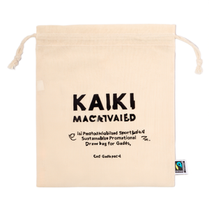 Sacche Sportive Personalizzate Kaiki Fairtrade, Borse Promozionali Sostenibili con Coulisse per Gadget - Product Image 2