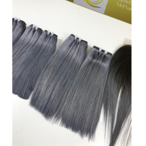 Fashional Bourgogne Bonestraight Vietnamien Meilleure Vente Personnalisable Couleur Longueur Vierge Remy Machine Double Trame Plat Perruque - Product Image 6