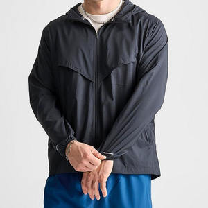 Veste coupe-vent légère et imperméable à capuche camouflage, prix abordable, idéale pour l'extérieur, fermeture éclair sur le devant - Product Image 2