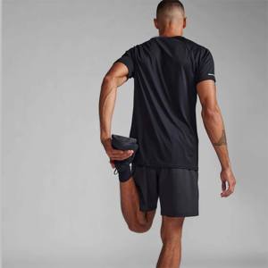 Camiseta estampada ajustada de alta calidad para hombre-Top de entrenamiento activo deportivo de ajuste suelto - Product Image 4