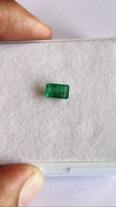 Calidad AAA, piedra preciosa de corte esmeralda colombiana certificada por IGI, excelente brillo, color verde, 100 $, incluido IGI - Product Image 5