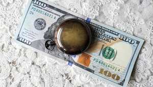 Brújula Latón macizo Diámetro Brújula de botón pulsador de latón grande con tapa de cierre Trabajo de calidad de viaje - Product Image 4