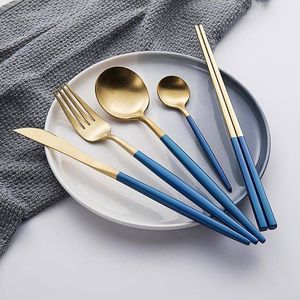 Juego de cubiertos de acero inoxidable de calidad minimalista Premium, juego de cubiertos elegante con acabado de grado alimenticio para accesorios de cocina - Product Image 6