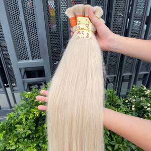 Extension de cheveux humains vierges de couleur blonde cheveux vietnamiens bruts avec l'usine directe de la plus haute qualité - Product Image 3