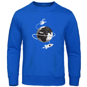 Sudaderas para hombre/Sudaderas con cuello redondo personalizadas, suéter para hombre, sudadera de manga larga, camisa gruesa de algodón y poliéster - Product Image 5