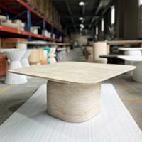 Table à manger ronde en béton de taille différente style de vie personnalisée en usine mobilier d'extérieur en béton prix raisonnable réglable