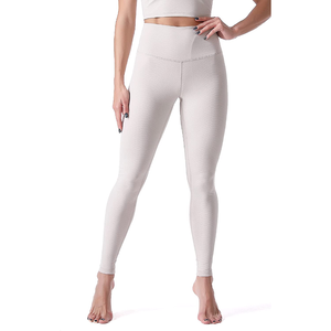 Nueva llegada de las mujeres de cintura alta gimnasio y Yoga desgaste Fitness Leggings patrón sólido Yoga Leggings - Product Image 1