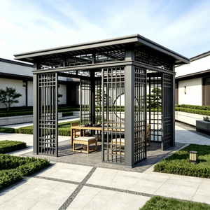 Pergola in Lega di Alluminio Personalizzata ODM, Design Moderno Antiruggine Ecologico per Giardino 3x4m, Terrazza e Balcone - Product Image 3