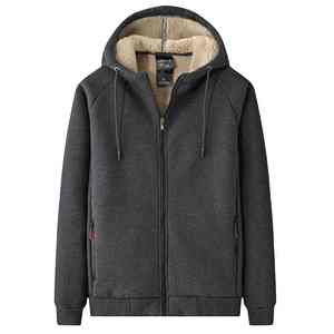 Men's Winter Thicken Hooded Plush Coat Plus Size L-8XL Casual Lamb Cashmere 100% Cotton New Plus Cashmere <b>Hoodie</b> - Product Image 4