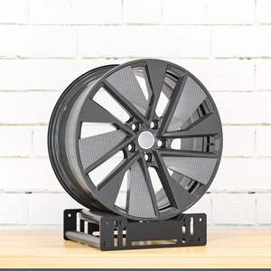 Présentoir de pneus réglable à 360 ° Support de moyeu de roue Présentoir de jante de roue rotative Support de stockage de pneus pour voiture, <span class=keywords><strong>moto</strong></span>, camion - Product Image 6