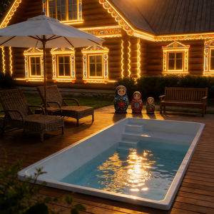 Petite piscine extérieure, décoration de piscine, conteneur de piscine, piscine pour enfants, mini piscine en fibre de verre, piscine pour enfants - Product Image 4