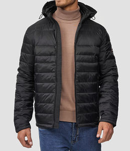 เสื้อโค้ทกันลมสำหรับผู้ชายคุณภาพสูง ปักโลโก้ตามสั่ง  แบบหนา อุ่น เหมาะสำหรับฤดูหนาว - Product Image 1