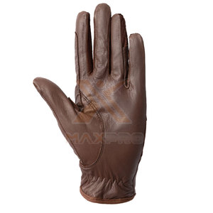 Gants d'équitation d'hiver personnalisés avec logo de marque privée, respirants, légers, en cuir, à doigts entiers, unisexes - Product Image 3