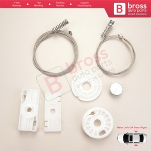 Kit de réparation de lève-vitre arrière BWR5213 pour Carrera 911 (996) 1997-2005 2 portes 99662411103 99662411203 - Product Image 2
