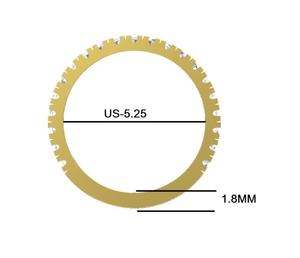 Femmes 10k 14k 18k Solid Gold Half Eternity Band 21 Small Lab Diamonds Gold Rond Cvd Hpht Diamond Fine Jewelry Rings OEM - Product Image 3