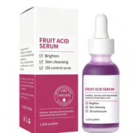 Private Label 30ml Fruitzuur Serum Diepe Peeling Exfoliatie Reinigende Porien Olie Controle Anti Acne Verheldering