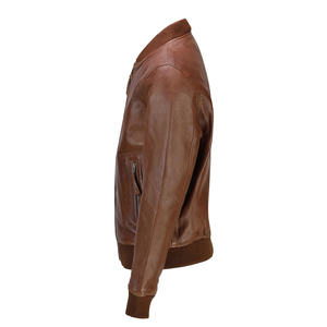 Veste de motard en cuir pour hommes, support en tissu fin enduit d'hiver écologique coupe-vent, nouvelle mode, OEM vente en gros 2024 - Product Image 4