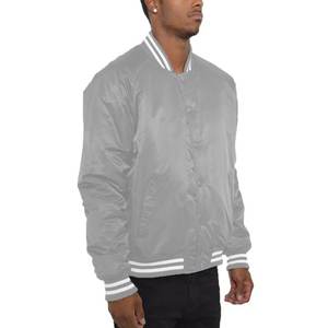 Chaqueta Bomber Varsity de Hombre, Premium, Clásica, con Cuello Alto, Capucha, Cierre de Cremallera, Estilo Béisbol, Cortavientos - Product Image 4