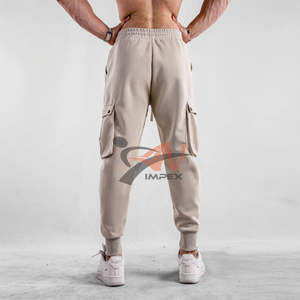 High Quality Custom Logo Customized Drawstring Jogging Long Trousers Casual <b>Jogger</b> Tracksuit Breathable <b>Cargo</b> Sweatpants for <b>Men</b> - Product Image 3
